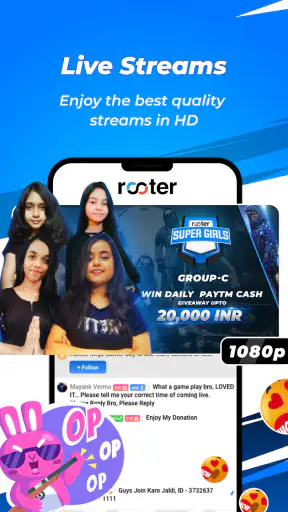 Rooter: Game & Esports App screenshot