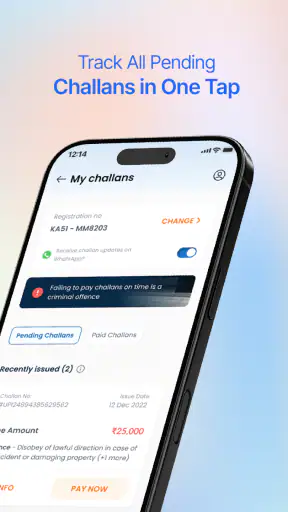 RTO Challan Check Info App screenshot