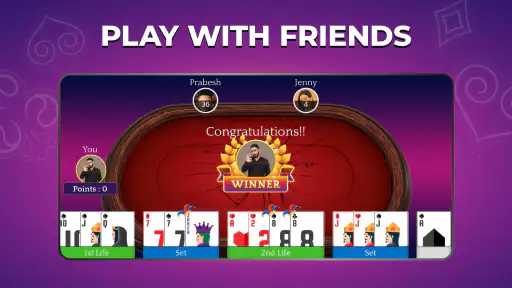 Rummy Card Game : Tash Game screenshot