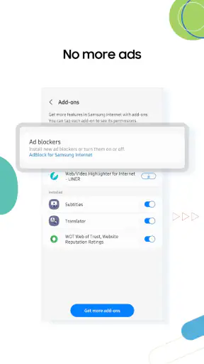 Samsung Browser screenshot