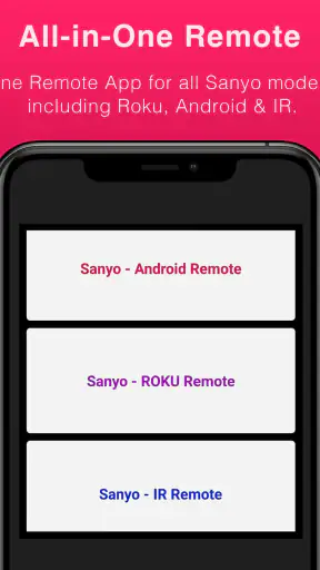 Sanyo TV Remote Control screenshot
