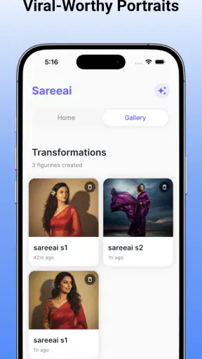 Sareeai - AI Saree Trend screenshot