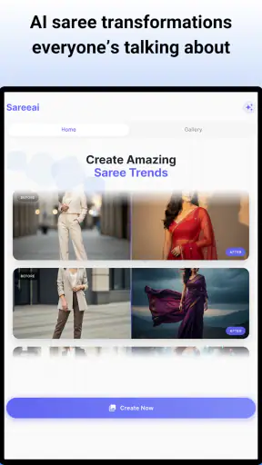 Sareeai - AI Saree Trend screenshot