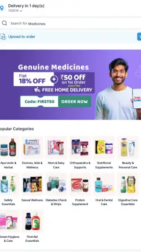SastaSundar - Online Pharmacy screenshot