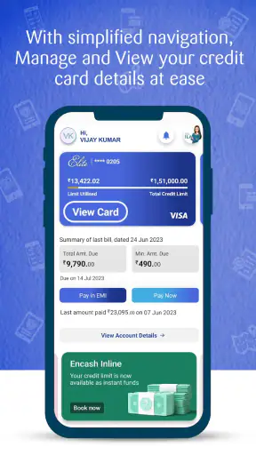 SBI Card: Manage Credit Card screenshot