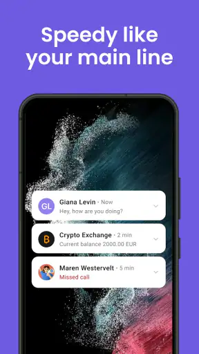 Second Phone Number App: eSIM screenshot
