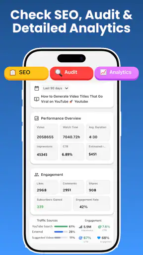 SEO Tools Grow Channel & Video screenshot