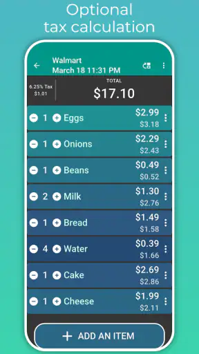 Shopping Calculator screenshot