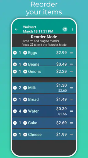 Shopping Calculator screenshot