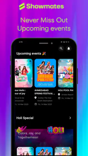 Showmates: Book Events Now screenshot