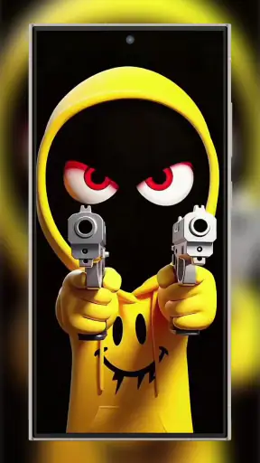 Silly Smile Gun Live Wallpaper screenshot