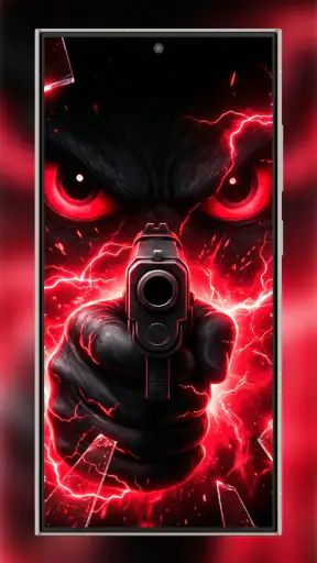 Silly Smile Gun Live Wallpaper screenshot