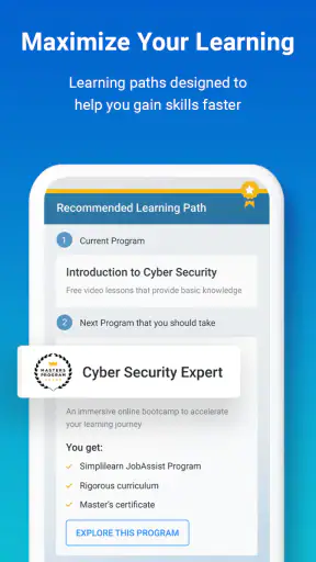Simplilearn: Online Learning screenshot