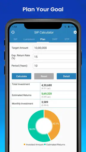 SIP Calculator screenshot