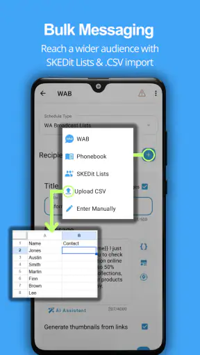 SKEDit: Auto Message Scheduler screenshot