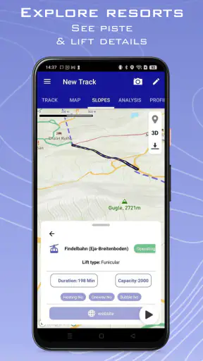Ski Tracks Lite & GPS Maps screenshot