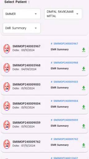 SMC eHealth screenshot