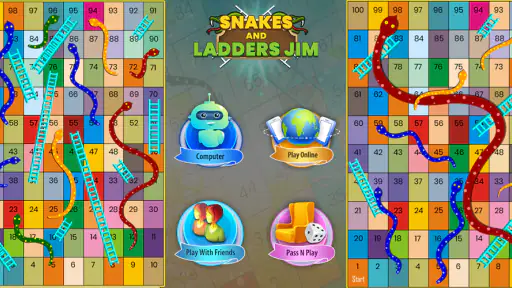 snakes and ladders Jim Game screenshot