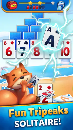 Solitaire Tripeak Travel screenshot