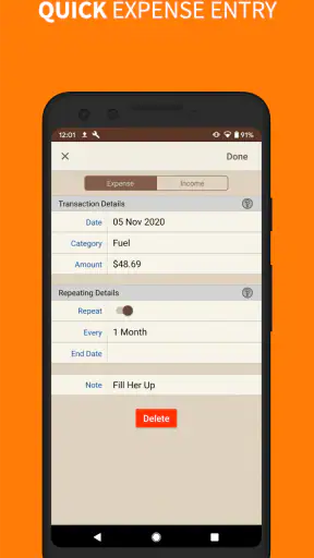 Spending Tracker screenshot