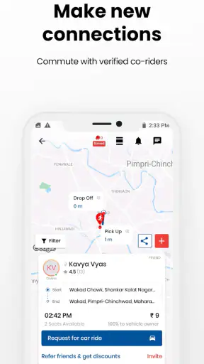 sRide - कारपूल और टैक्सीपूल screenshot
