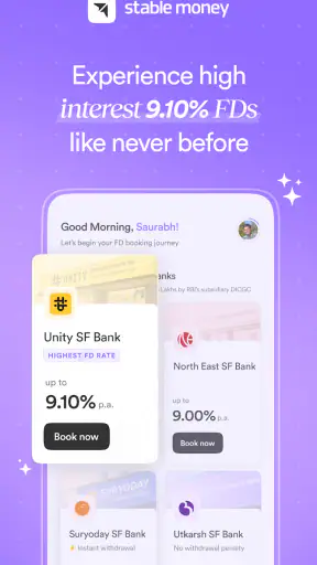 स्टेबल मनी: FD पर 8.50% ब्याज screenshot