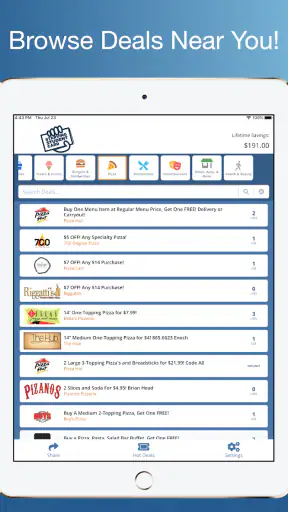 Starving Student Card App screenshot