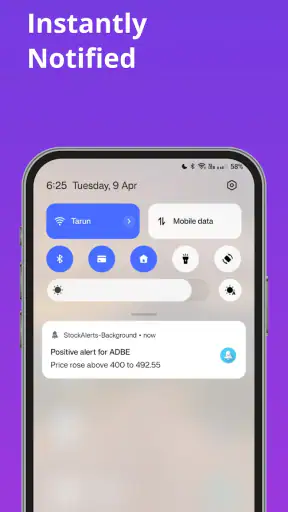 Stock Alerts BG(Alarm/Tracker) screenshot