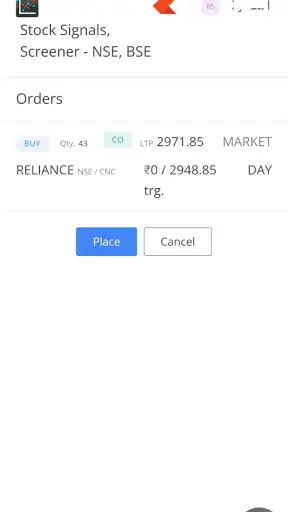 Stock Screener Intraday Signal screenshot