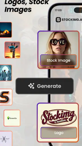 Stockimg AI: Stock Photo, Logo screenshot