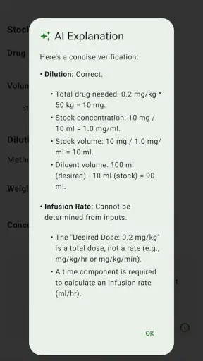 Super Infusion Calculator screenshot