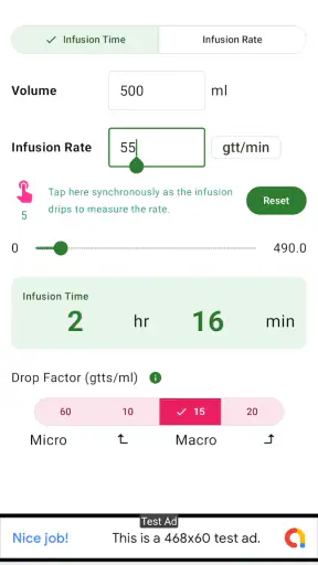 Super Infusion Calculator screenshot