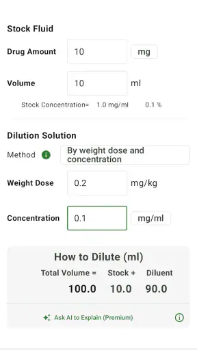 Super Infusion Calculator screenshot