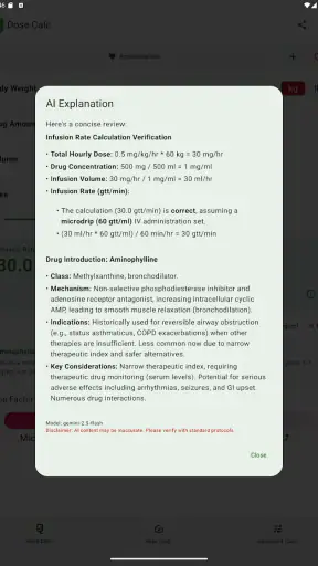 Super Infusion Calculator screenshot