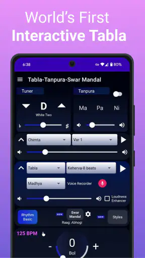 Tabla Tanpura Swarmandal Beats screenshot