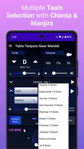 Tabla Tanpura Swarmandal Beats screenshot