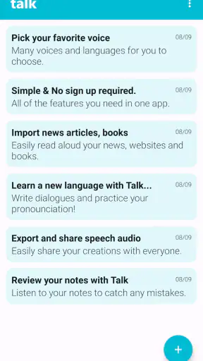 Talk: Text to Voice screenshot