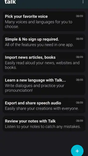 Talk: Text to Voice screenshot