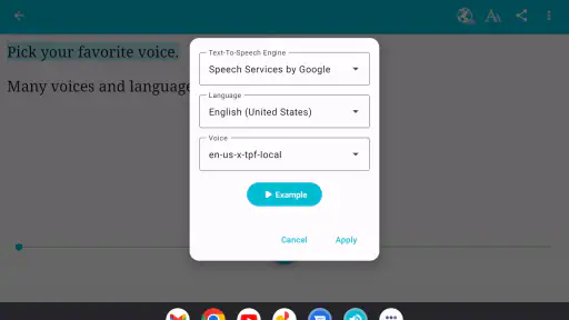 Talk: Text to Voice screenshot