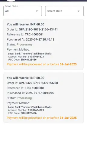 Taskizy Reward Converter screenshot