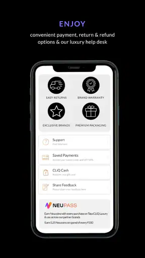 Tata CLiQ Luxury Shopping App screenshot
