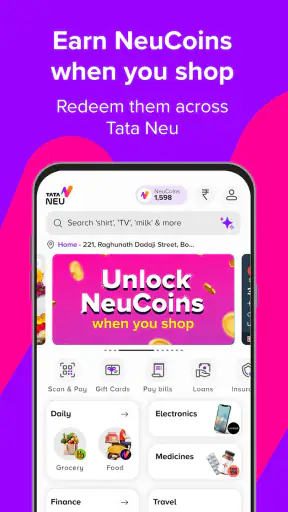 Tata Neu: Pay, Travel, Shop screenshot