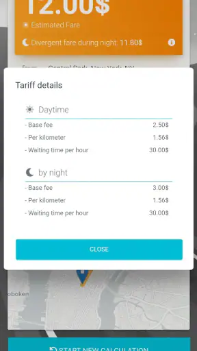Taxi-Calculator screenshot