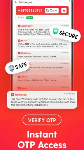 Temp Number - 2nd Phone Number screenshot
