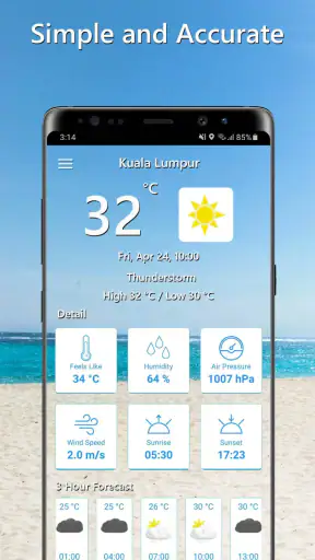 Temperature Today: Weather App screenshot