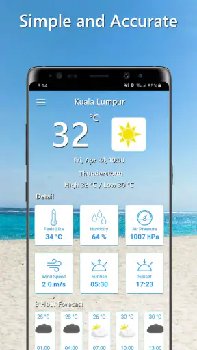 Temperature Today: Weather App screenshot