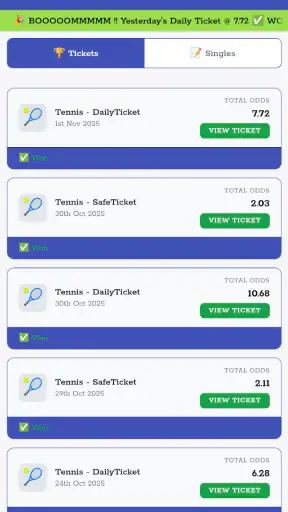 Tennis Betting Tips screenshot
