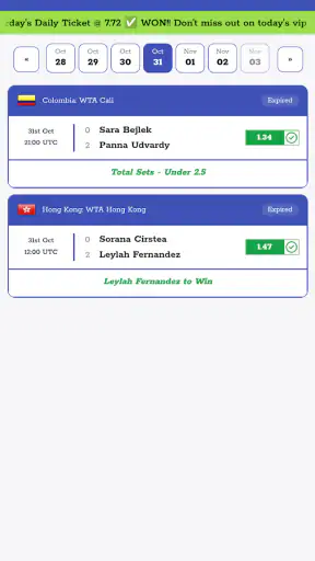 Tennis Betting Tips screenshot