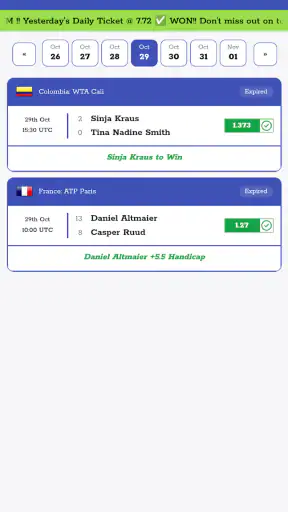 Tennis Betting Tips screenshot