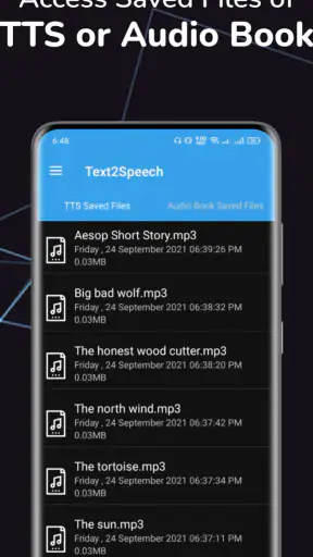 Text To Speech (TTS) screenshot